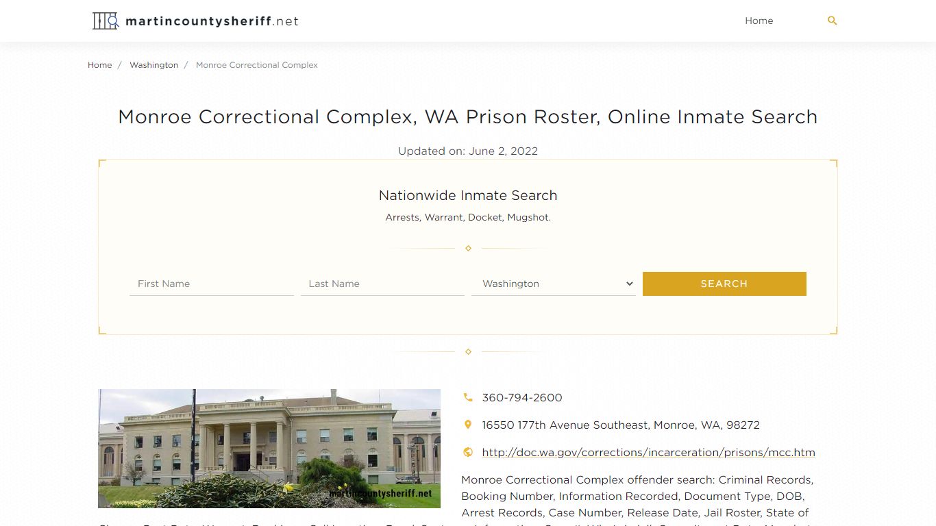 Monroe Correctional Complex - Martin County Sheriff